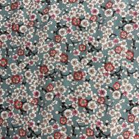 Hilco Viskose Floret - Streublümchen taupe rot beige